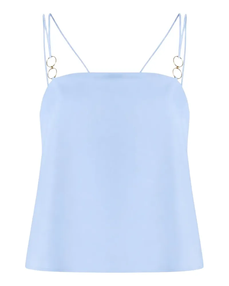 NENETTE Flix Oberteil mit Falten und Ringdetail - Blau Blau