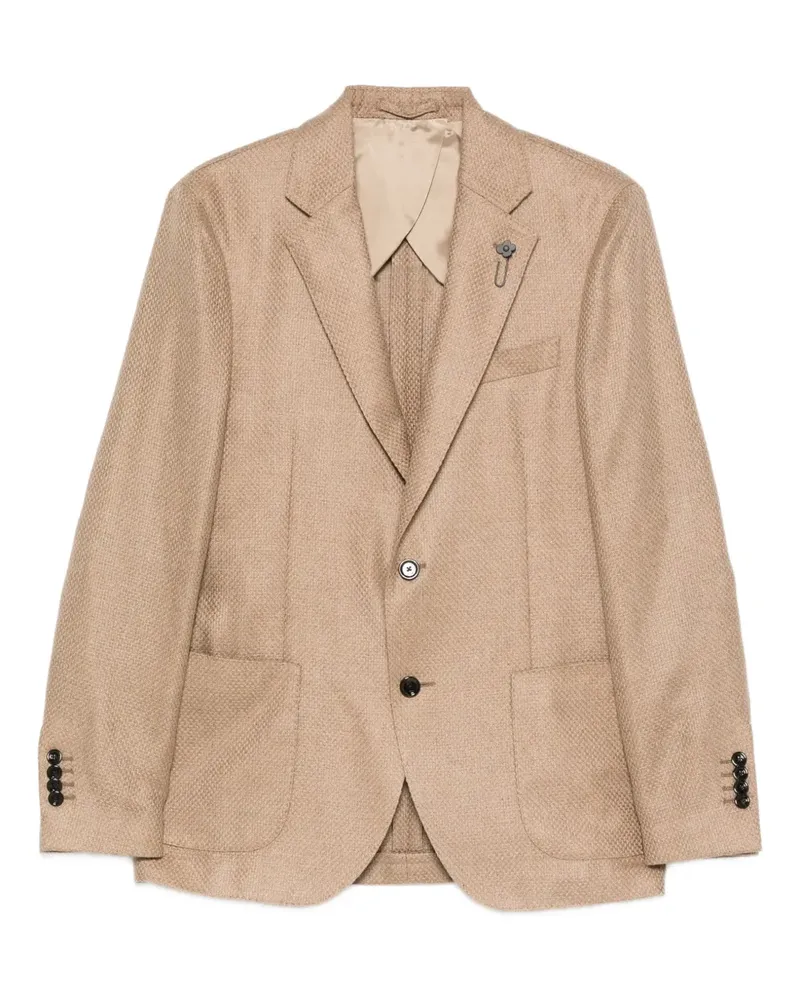 LARDINI Geknöpfte Gran Panama Llana Jacke - Nude Nude