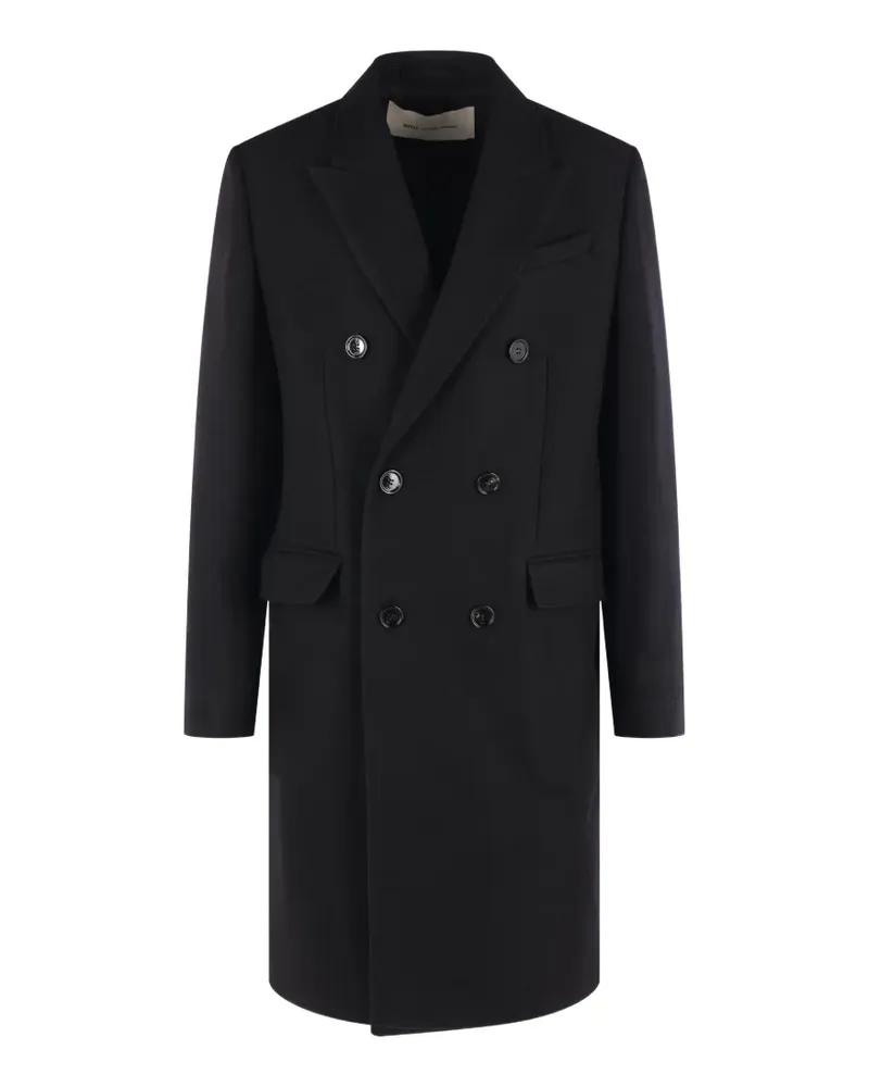 AMI Paris double-breasted virgin-wool coat - Schwarz Schwarz