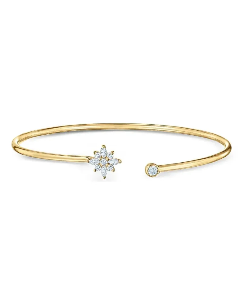 KWIAT diamond star bangle bracelet - Gold Gold