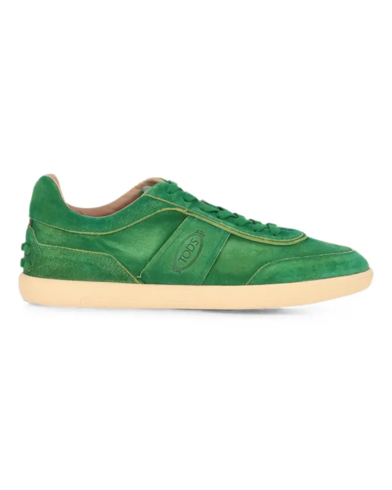 TOD'S Gommino-detail suede sneakers - Grün Grün