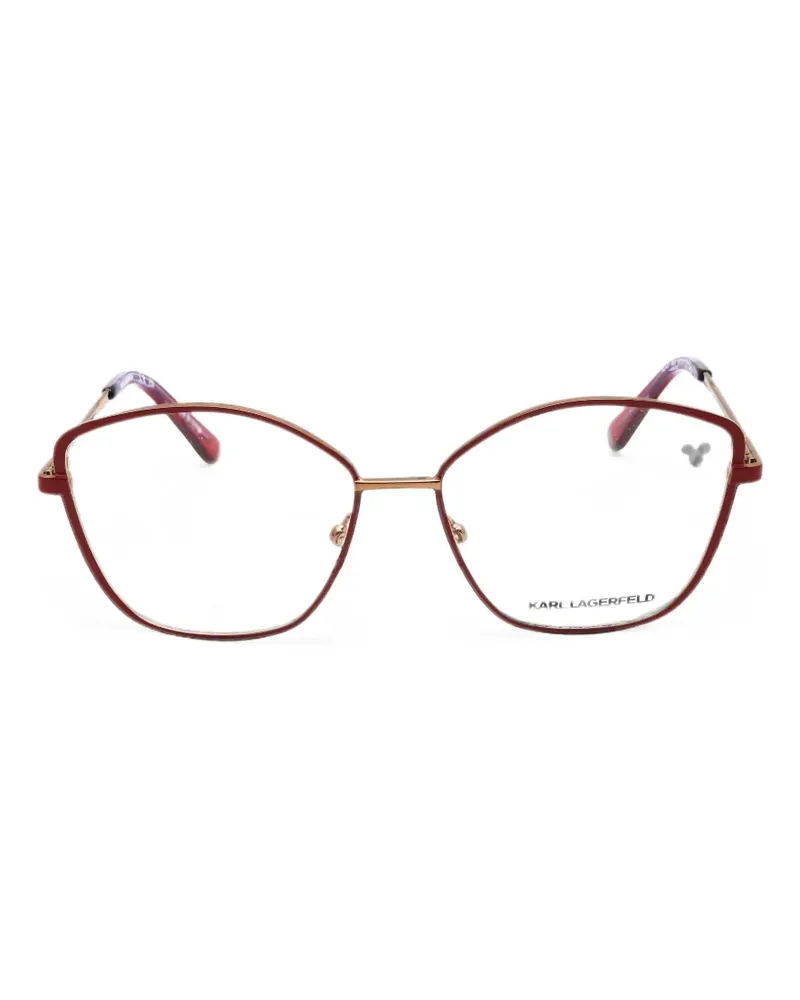 Karl Lagerfeld Brille mit Logo - Rot Rot