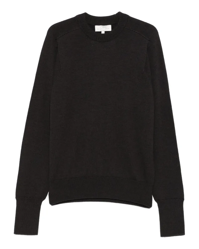 Studio Nicholson Pullover mit rundem Ausschnitt - Braun Braun