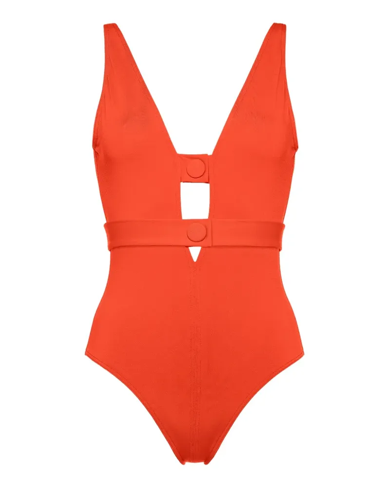 Eres Badeanzug mit V-Ausschnitt - Rot Rot