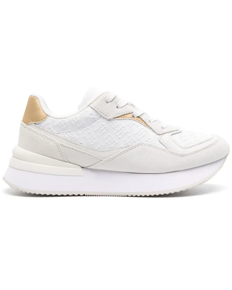 Tommy Hilfiger Sneakers mit Monogramm - Weiß Weiß