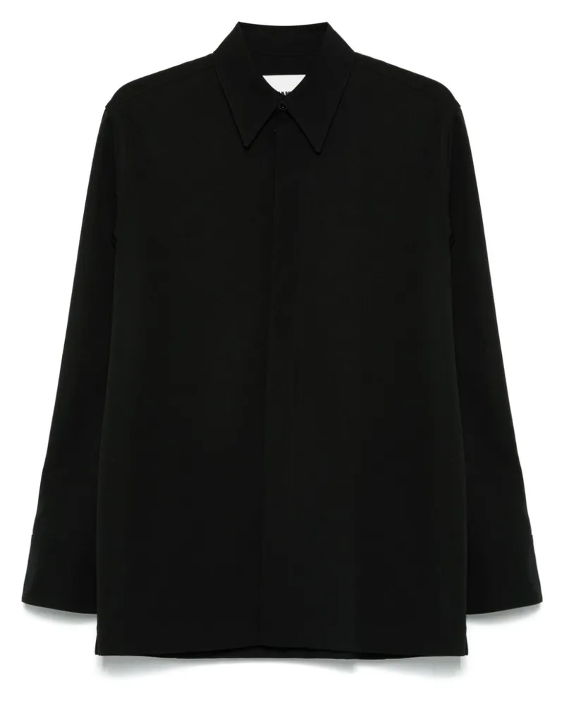 Jil Sander Klassisches Hemd - Schwarz Schwarz