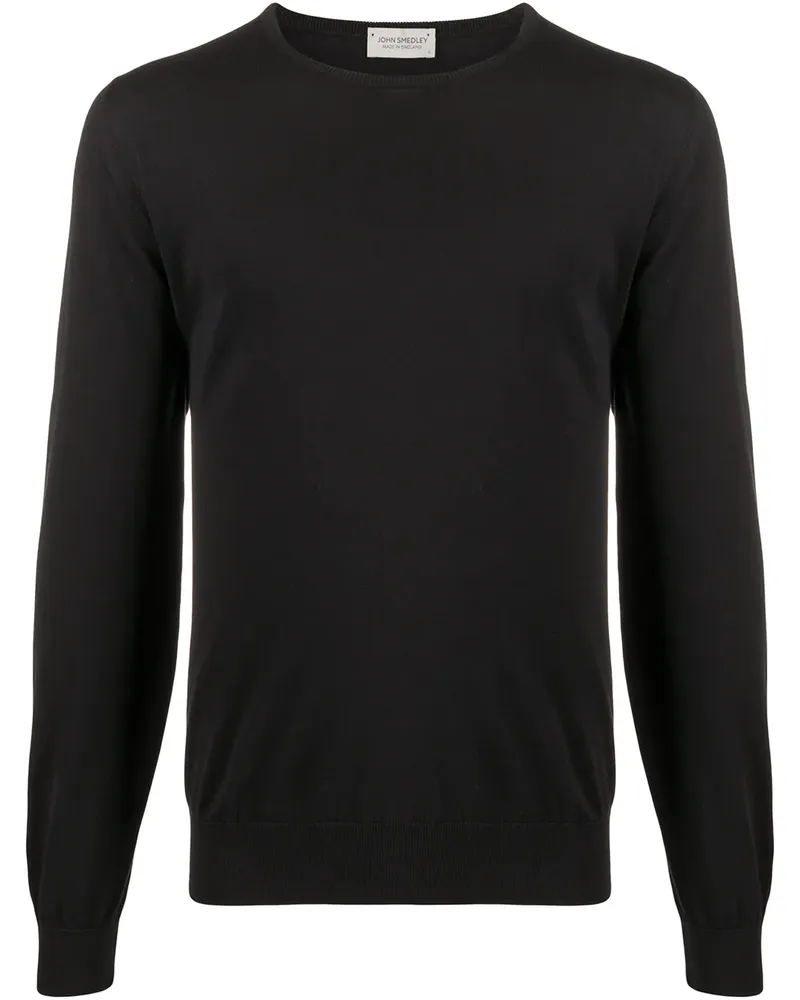 John Smedley Pullover mit Rundhalsausschnitt - Schwarz Schwarz