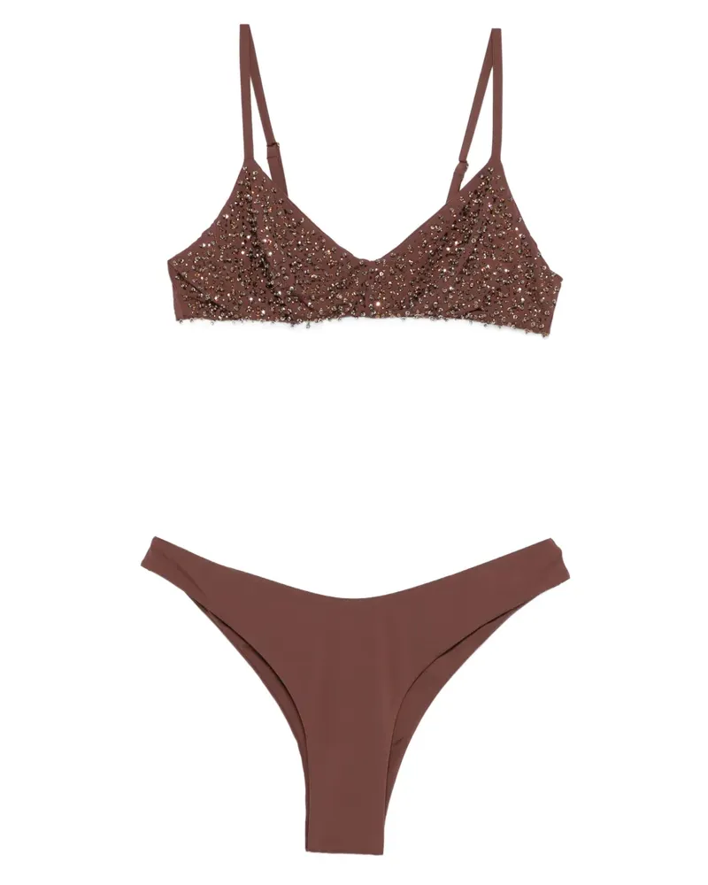 Twin-Set sequin-embellished bikini - Braun Braun