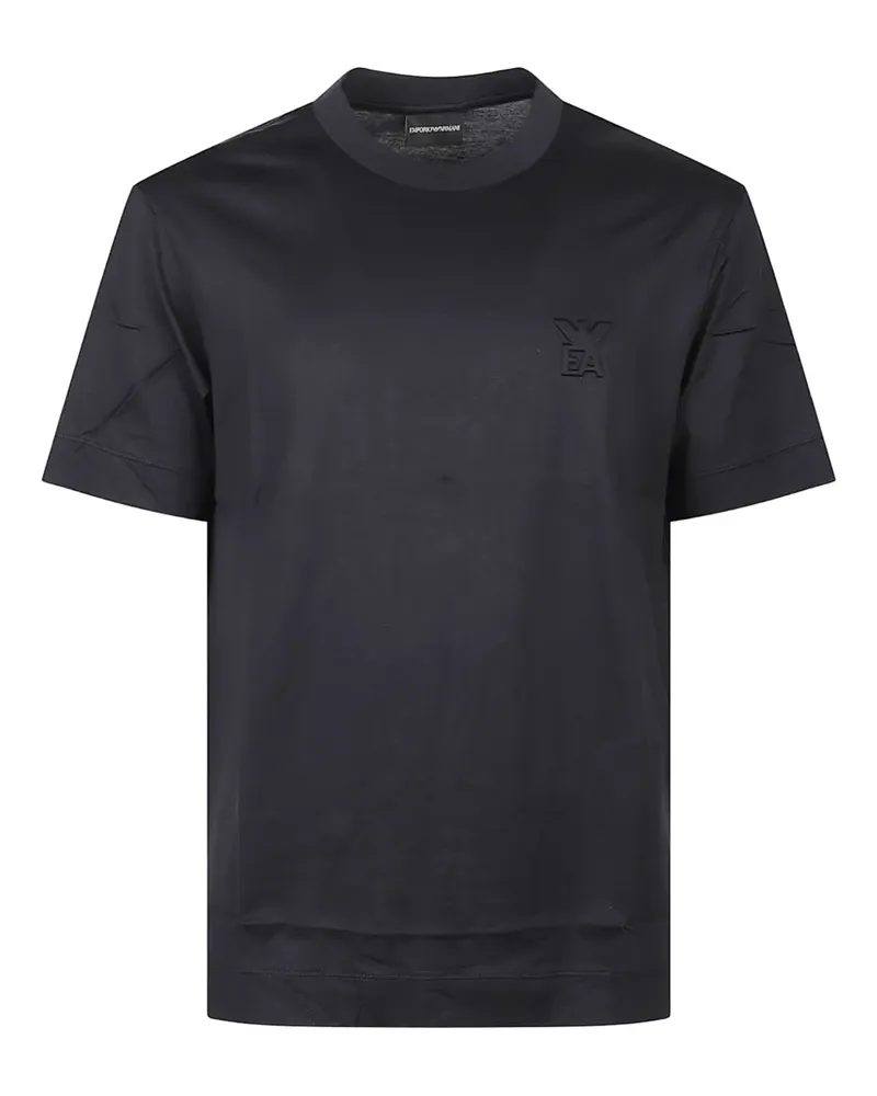 Emporio Armani T-Shirt mit Logo - Blau Blau