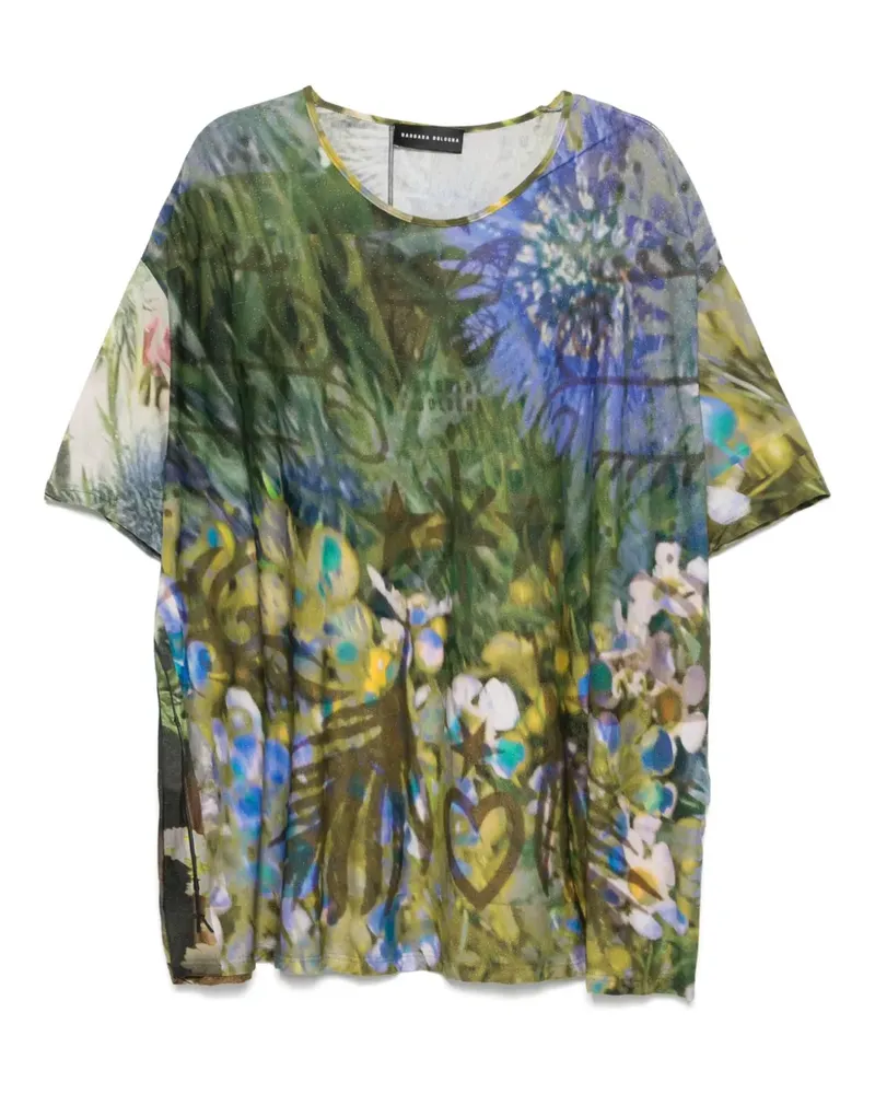Barbara Bologna T-Shirt mit Print - Blau Blau