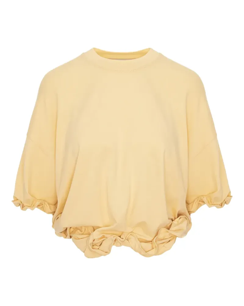 Seen Users Twombly Bloom ruffled T-shirt - Gelb Gelb