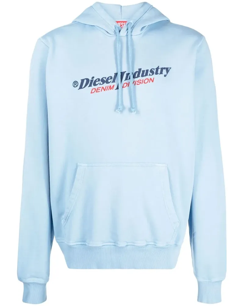 Diesel S-Ginn-Hood-Ind Hoodie - Blau Blau