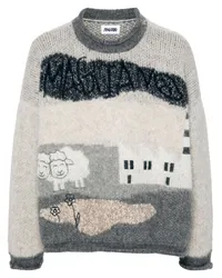 Magliano Klassischer Intarsien-Pullover Nude