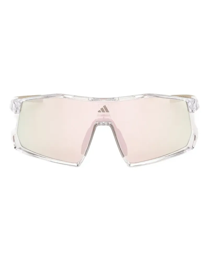 adidas Sonnenbrille mit geometrischem Gestell - Weiß Weiß