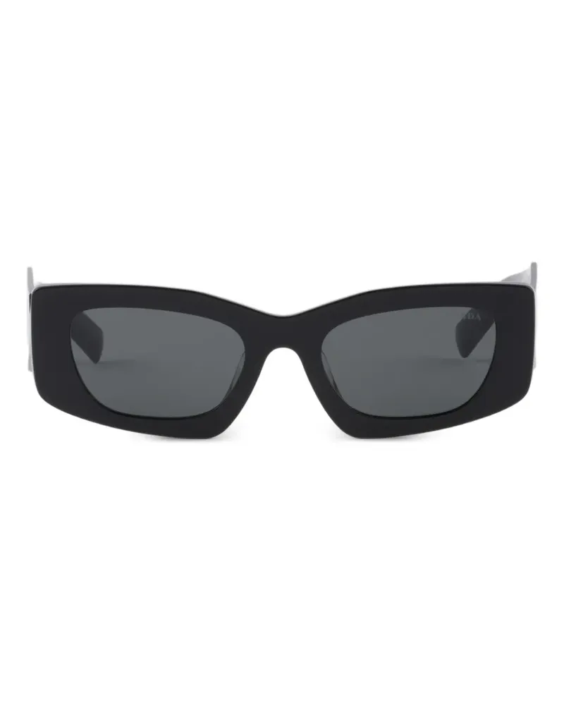 Prada Sunglasses with triangle logo - Schwarz Schwarz