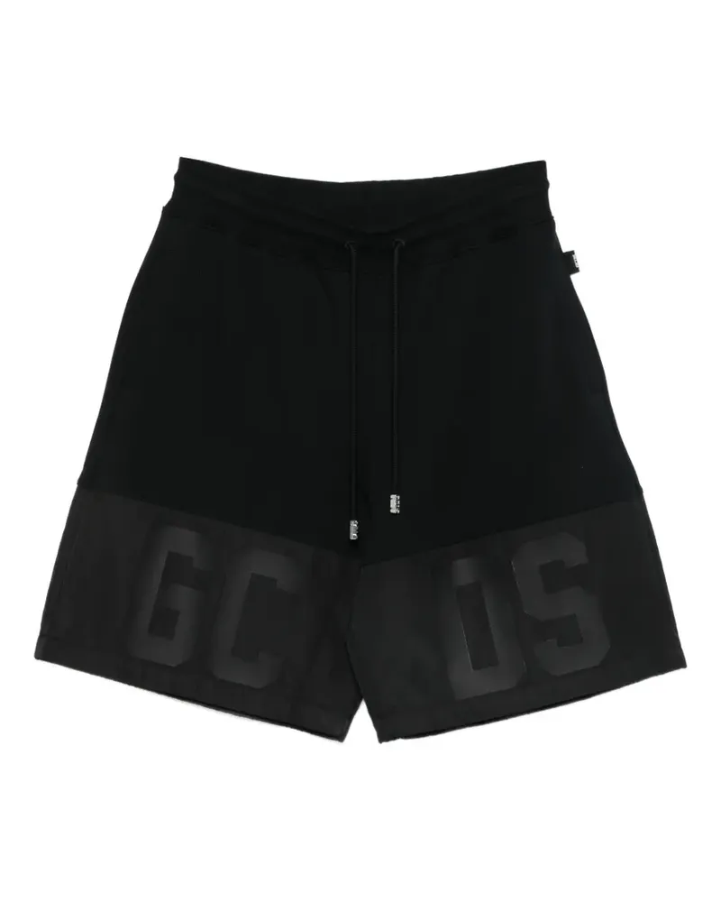 GCDS Shorts mit Logo - Schwarz Schwarz
