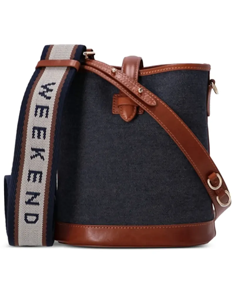 Max Mara Umhängetasche mit verstellbarem Riemen - Blau Blau