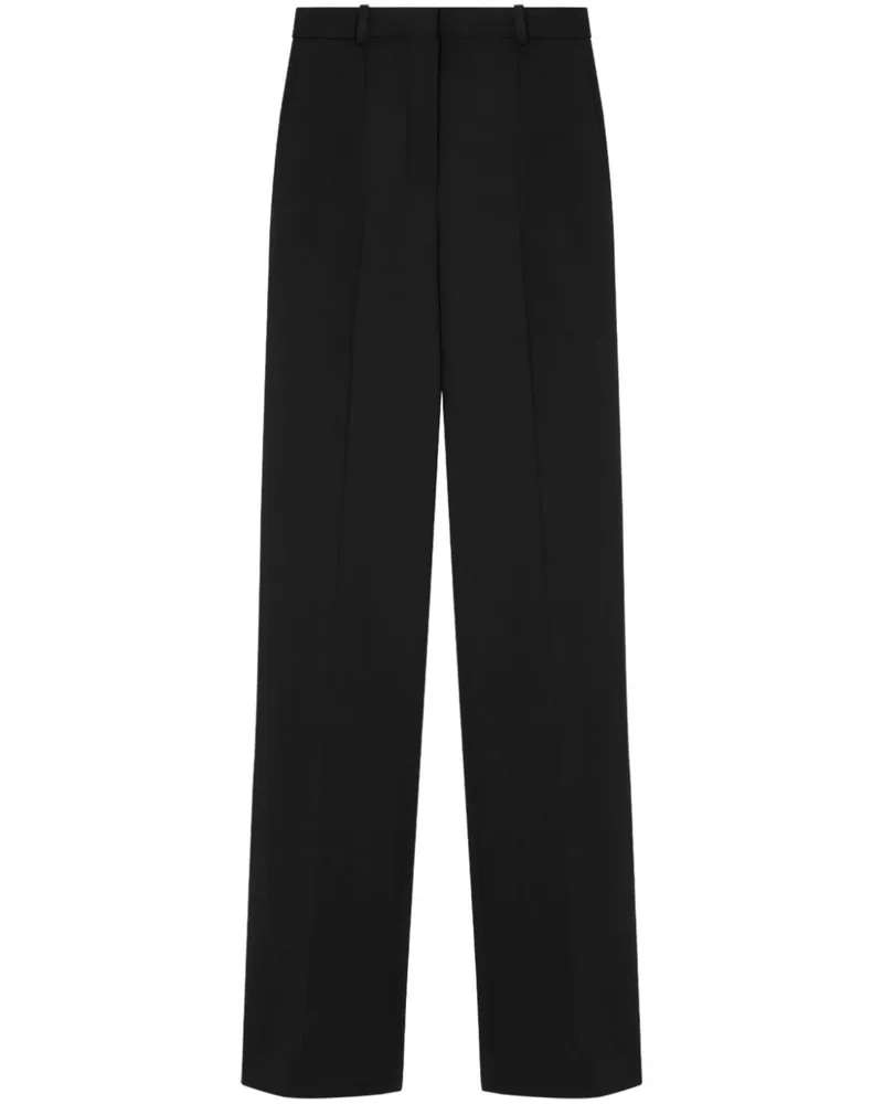Versace Gerade High-Waist-Hose - Schwarz Schwarz
