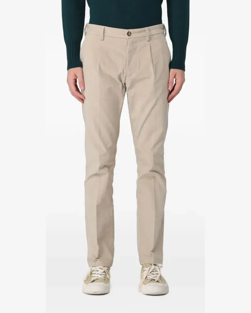 Brooksfield Cordhose mit Bundfalten - Nude Nude