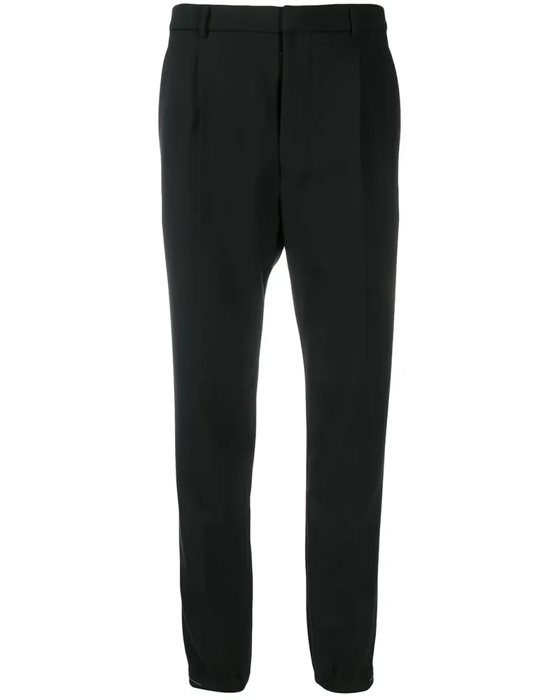 Prada Elegante Hose - Schwarz Schwarz
