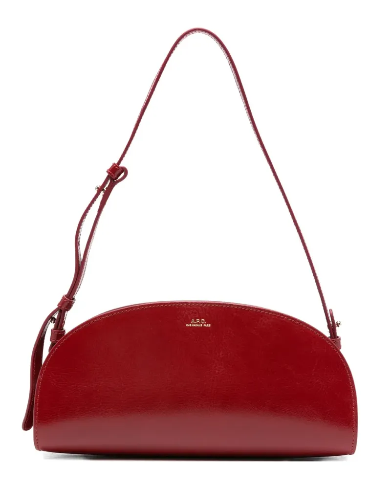 A.P.C. Demi-Lune Schultertasche - Rot Rot