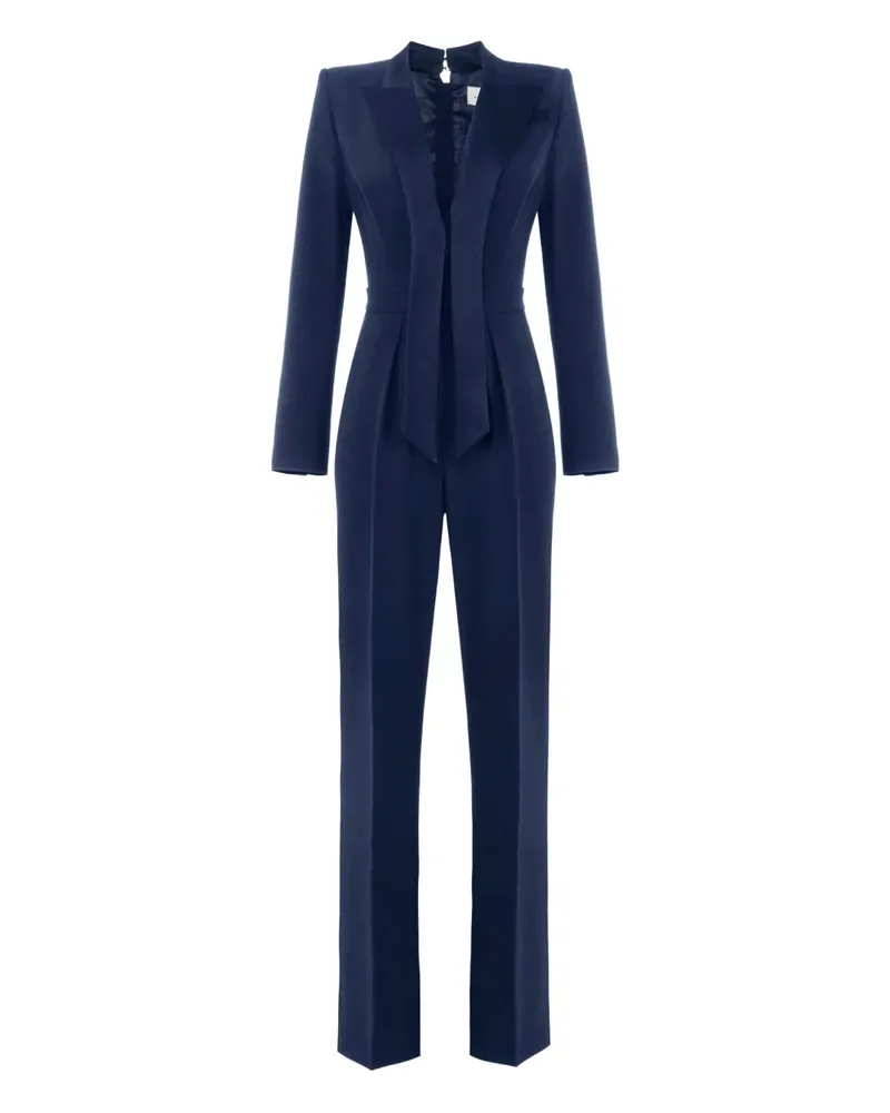 Elisabetta Franchi Langärmeliger Jumpsuit - Blau Blau