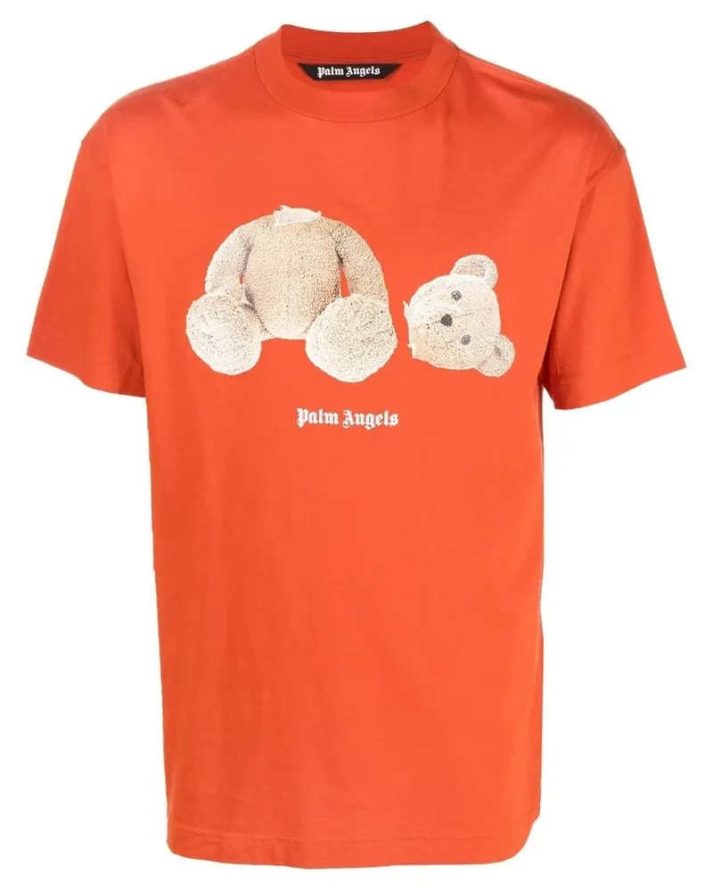 Palm Angels T-Shirt mit Teddybär-Print - Braun Braun