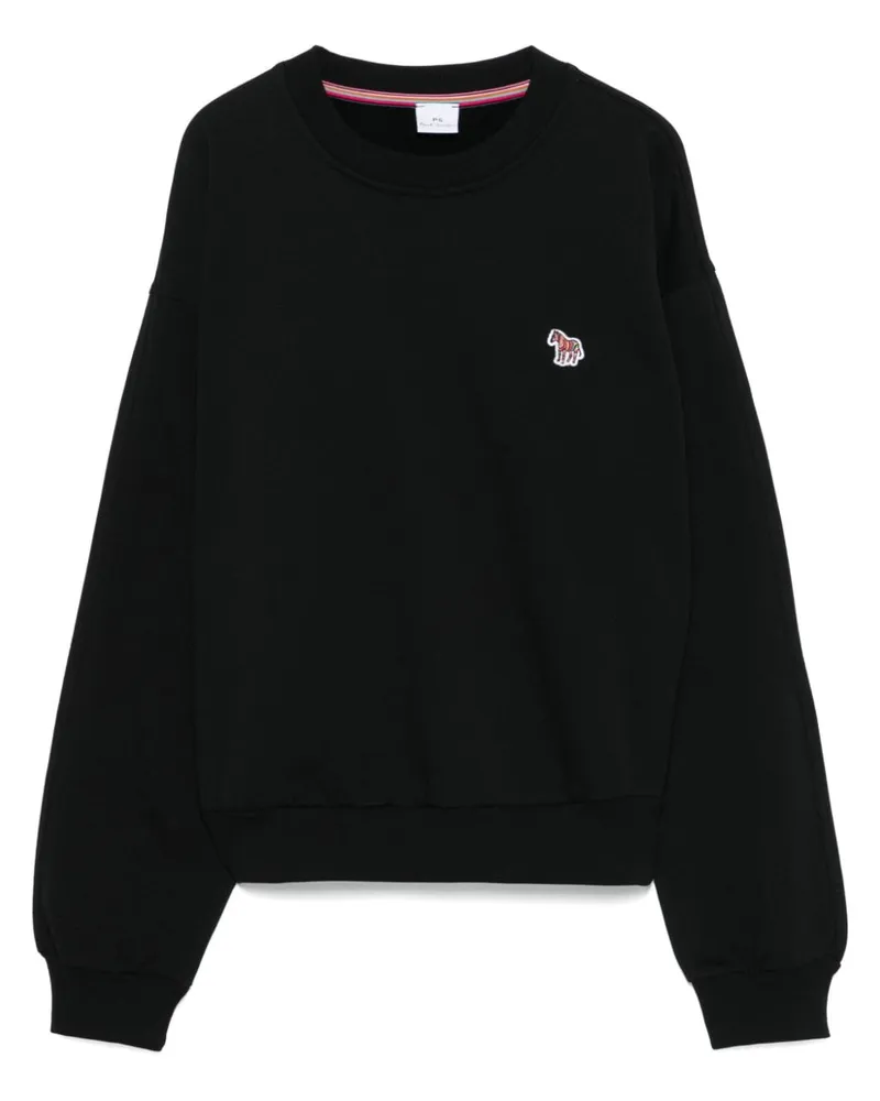 Paul Smith Sweatshirt mit Zebramotiv Schwarz