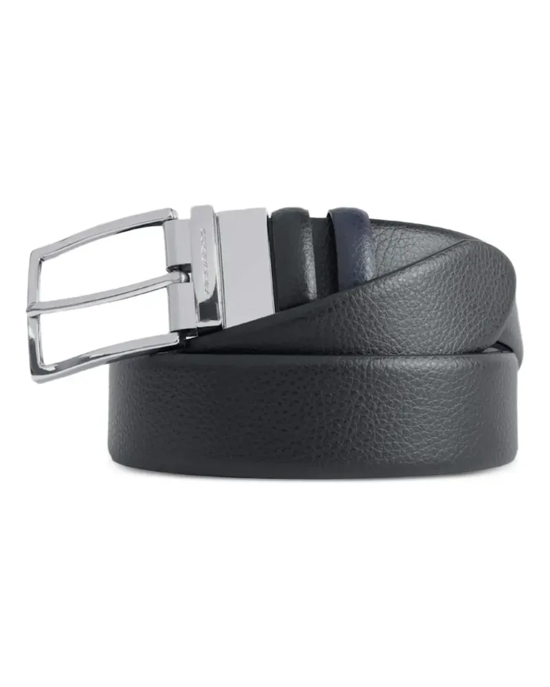 Piquadro reversible leather belt - Schwarz Schwarz