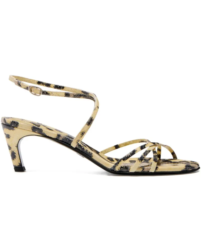 Proenza Schouler Uma Sandalen mit Python-Prägung - Nude Nude