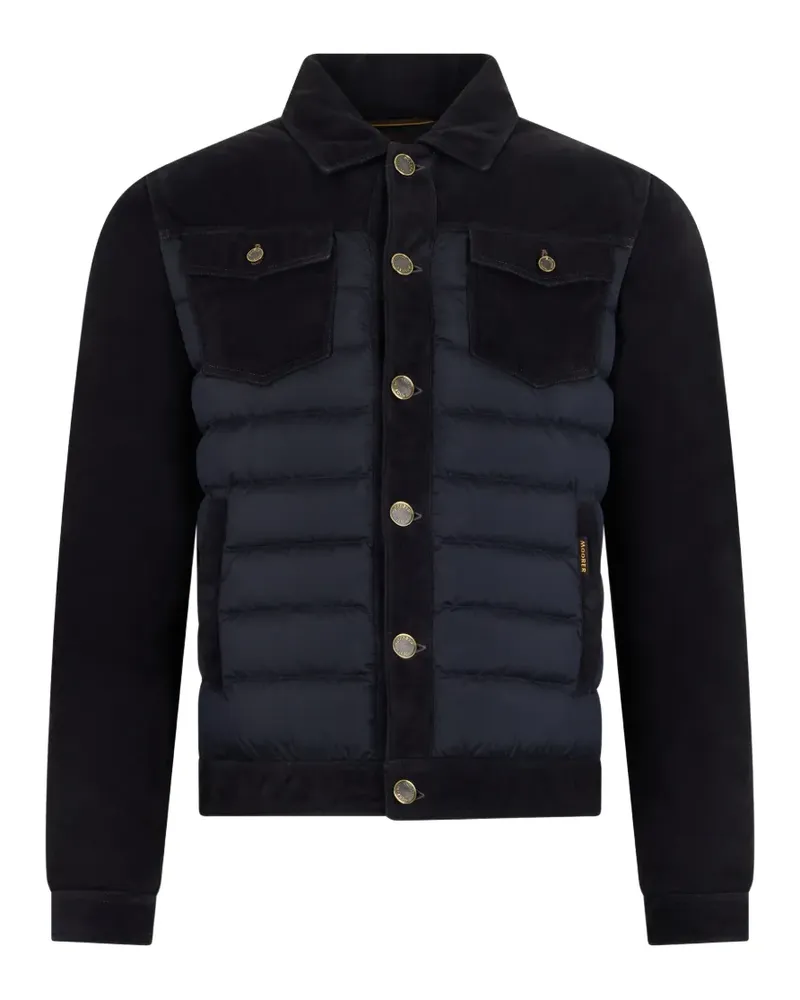 MOORER Gefütterte Cordjacke - Schwarz Schwarz