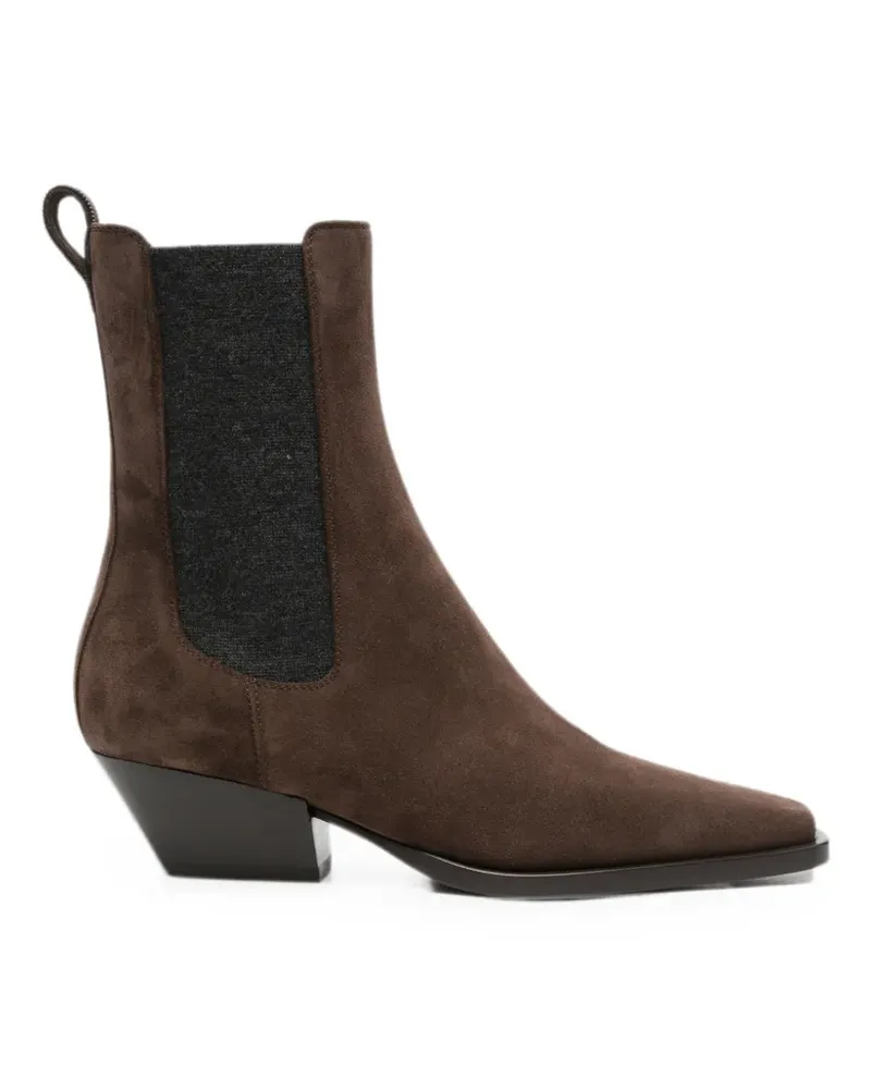 Brunello Cucinelli Stiefeletten aus Wildleder - Braun Braun