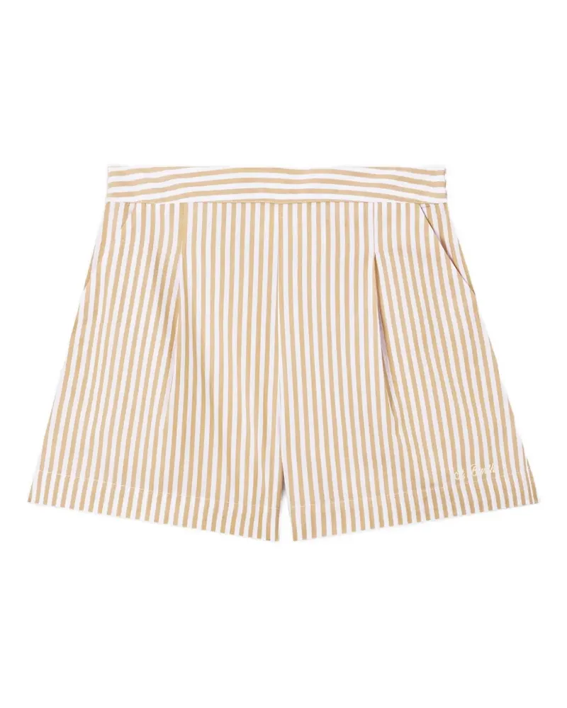 MC2 Saint Barth Gestreifte Amani Shorts - Nude Nude