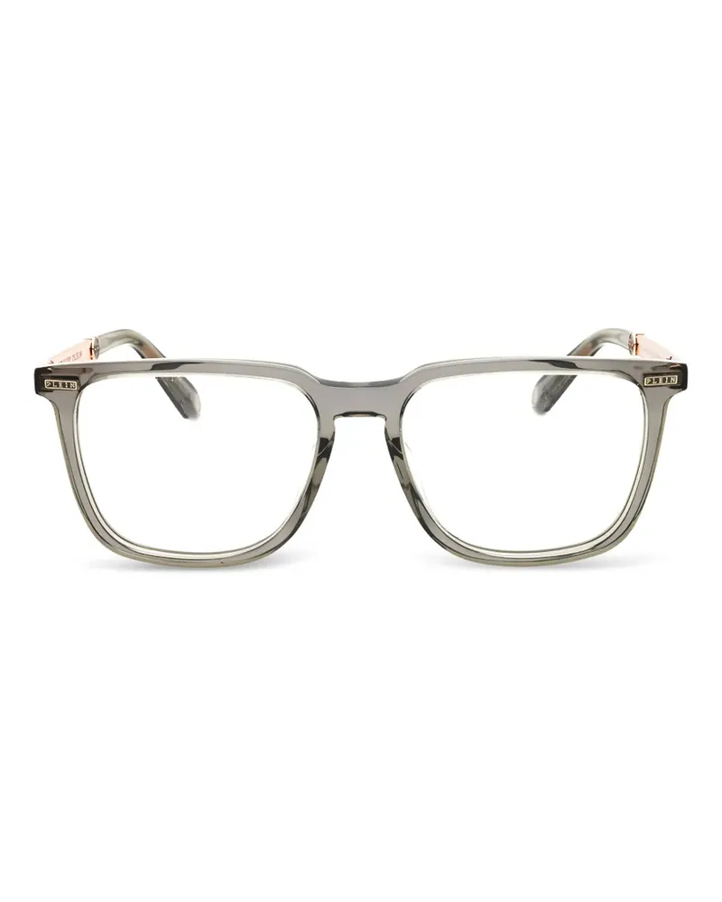 Philipp Plein Brille mit eckigem Gestell - Grau Grau