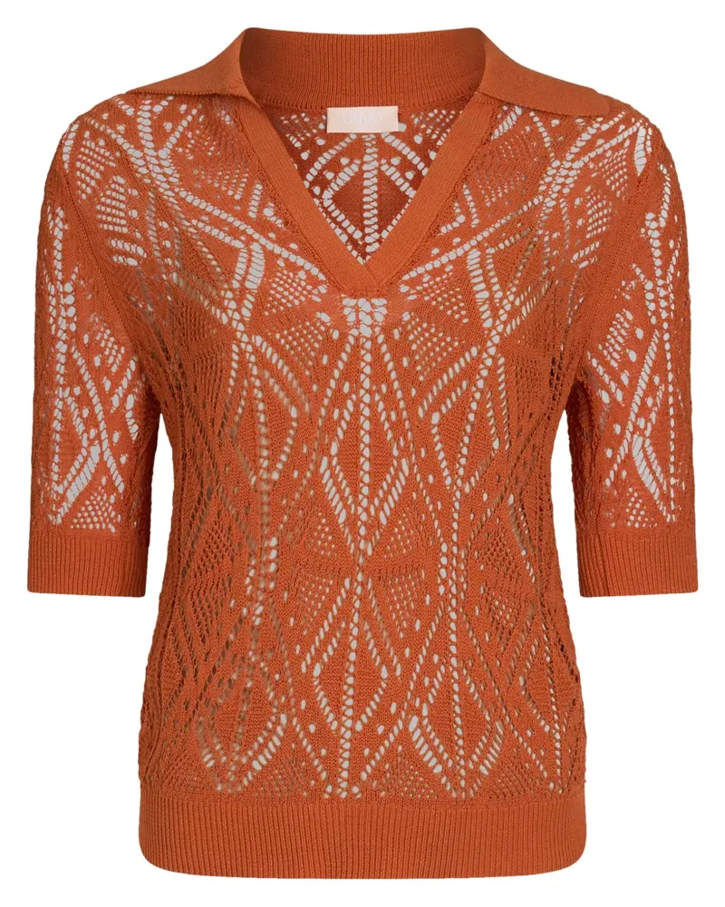 Liu Jo Gehäkelter Pullover - Orange Orange