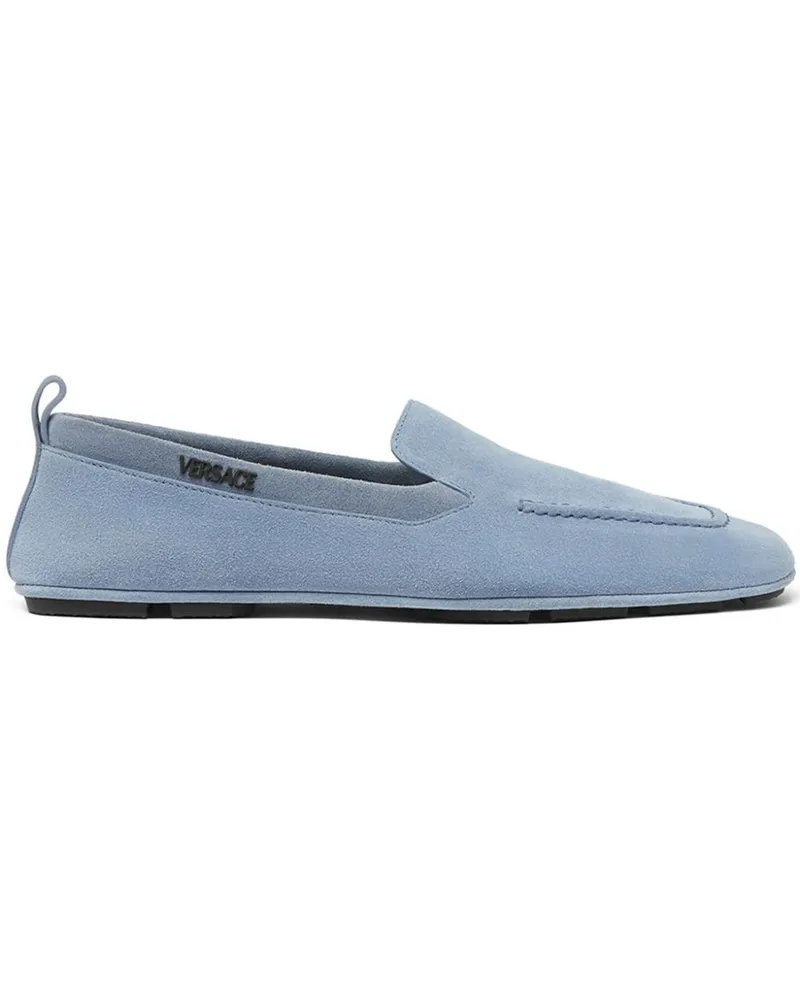 Versace Villa Loafer aus Wildleder - Blau Blau