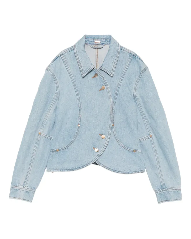 Cult Gaia Jacke mit abgerundeten Einsätzen - Blau Blau