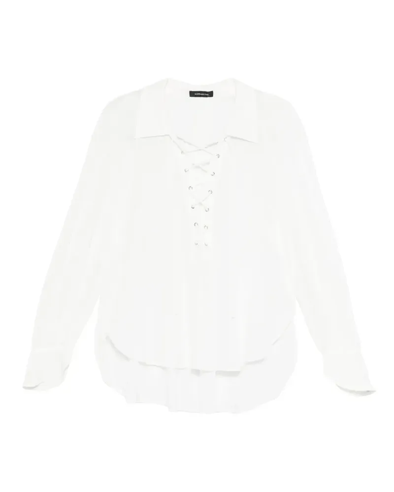 Barbara Bui Bluse mit Schnürung - Weiß Weiß