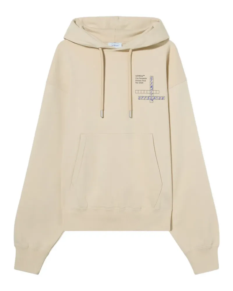 OFF-WHITE CG Uni Miami Connectdots Hoodie - Nude Nude