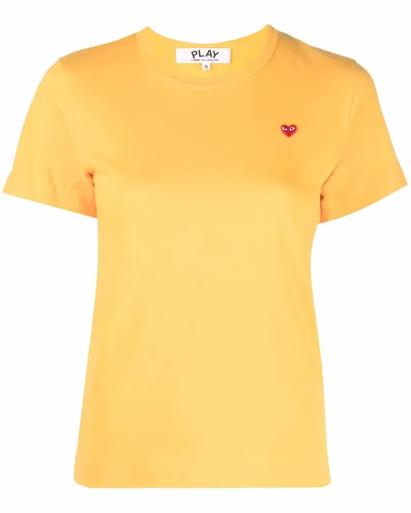 Comme des Garçons T-Shirt mit Logo-Stickerei - Gelb Gelb