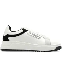 Emporio Armani Sneakers mit Logo-Applikation Weiß