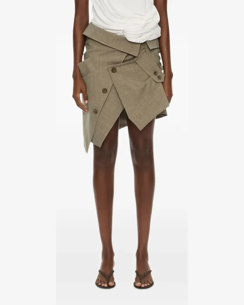 Christopher Esber Banyan deconstructed mini skirt - Braun Braun