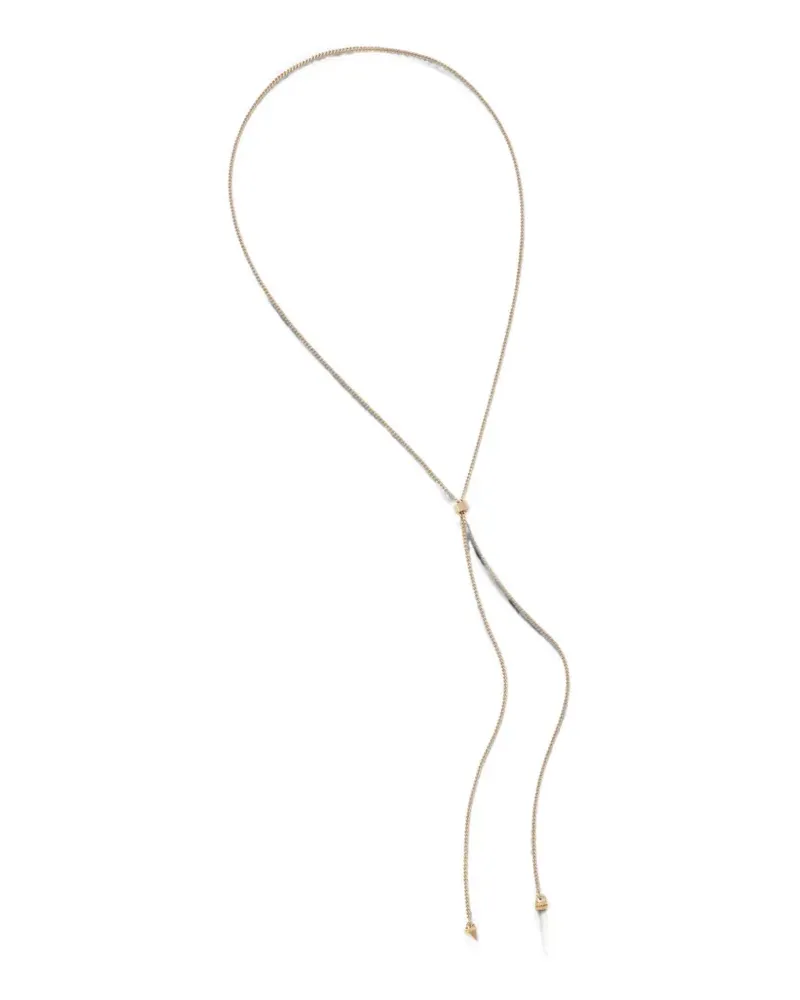 AllSaints spike-pendant lariat necklace - Gold Gold