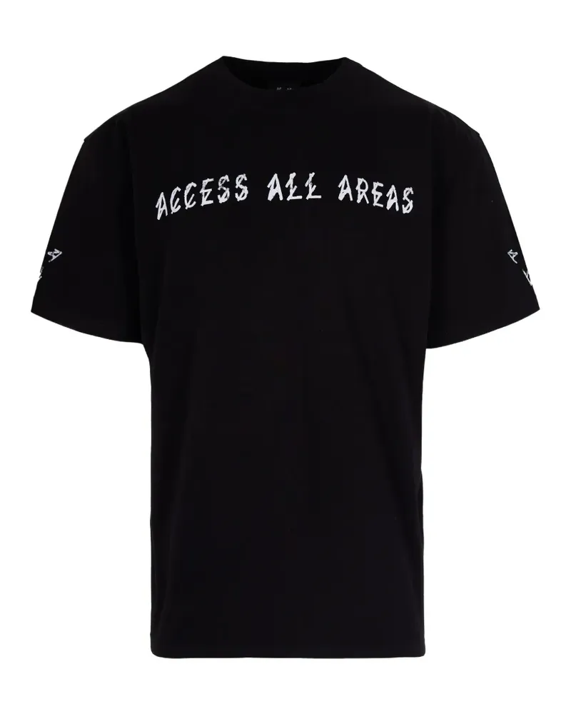 44 LABEL GROUP print T-shirt - Schwarz Schwarz