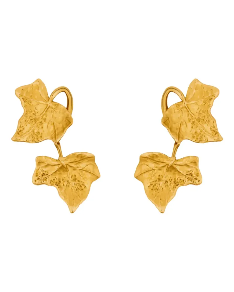 Oscar de la Renta Ohrringe mit Blattanhänger - Gold Gold