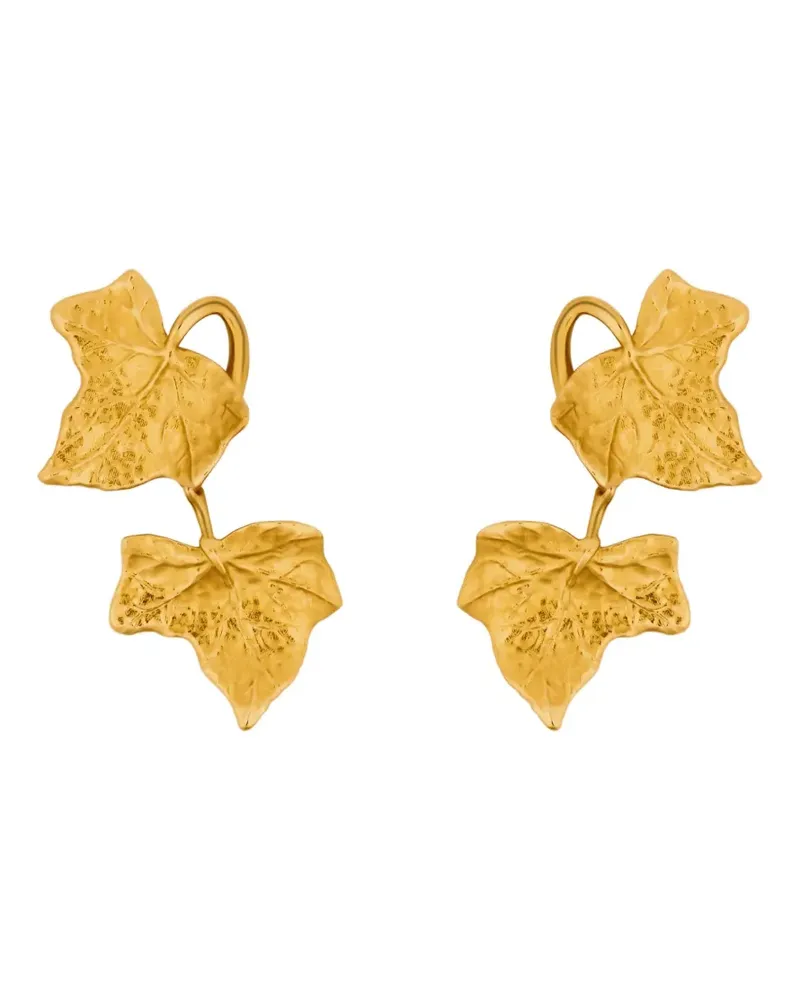 Oscar de la Renta Ohrringe mit Blattanhänger - Gold Gold