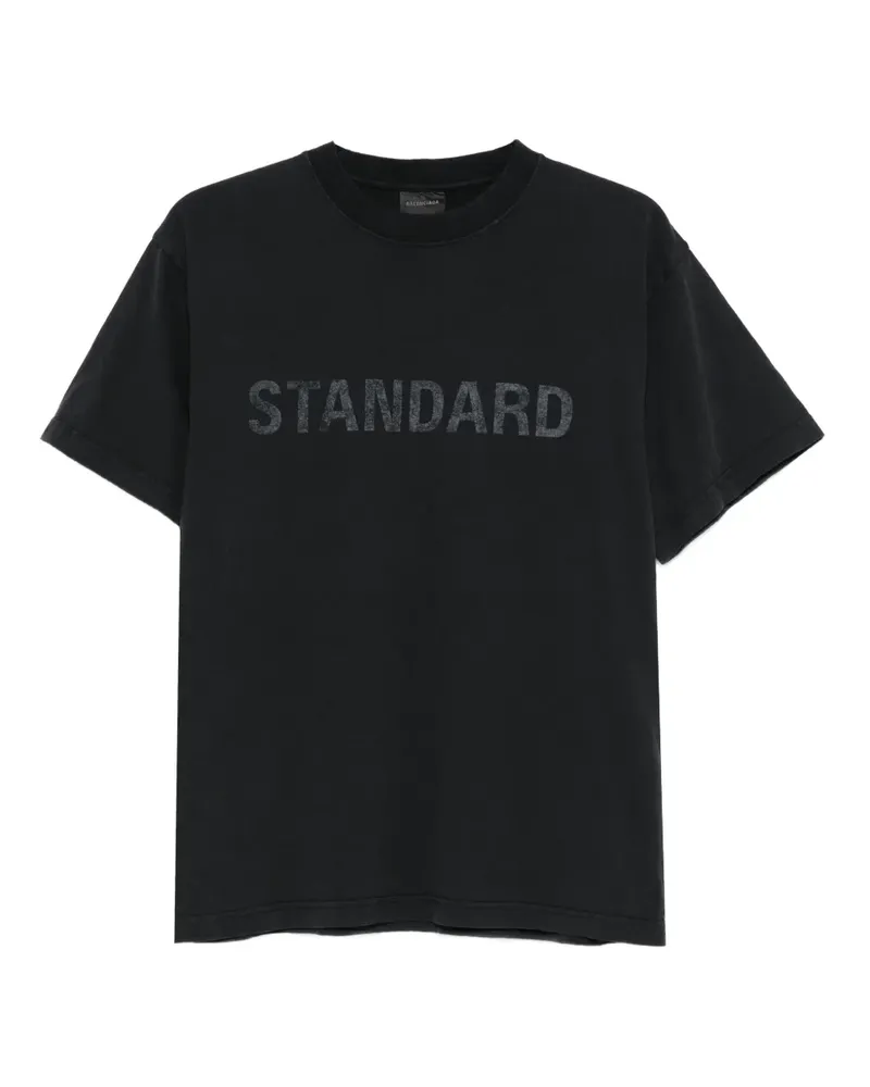 Balenciaga Standard T-Shirt - Schwarz Schwarz