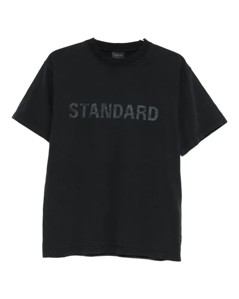 Balenciaga Standard T-Shirt - Schwarz Schwarz