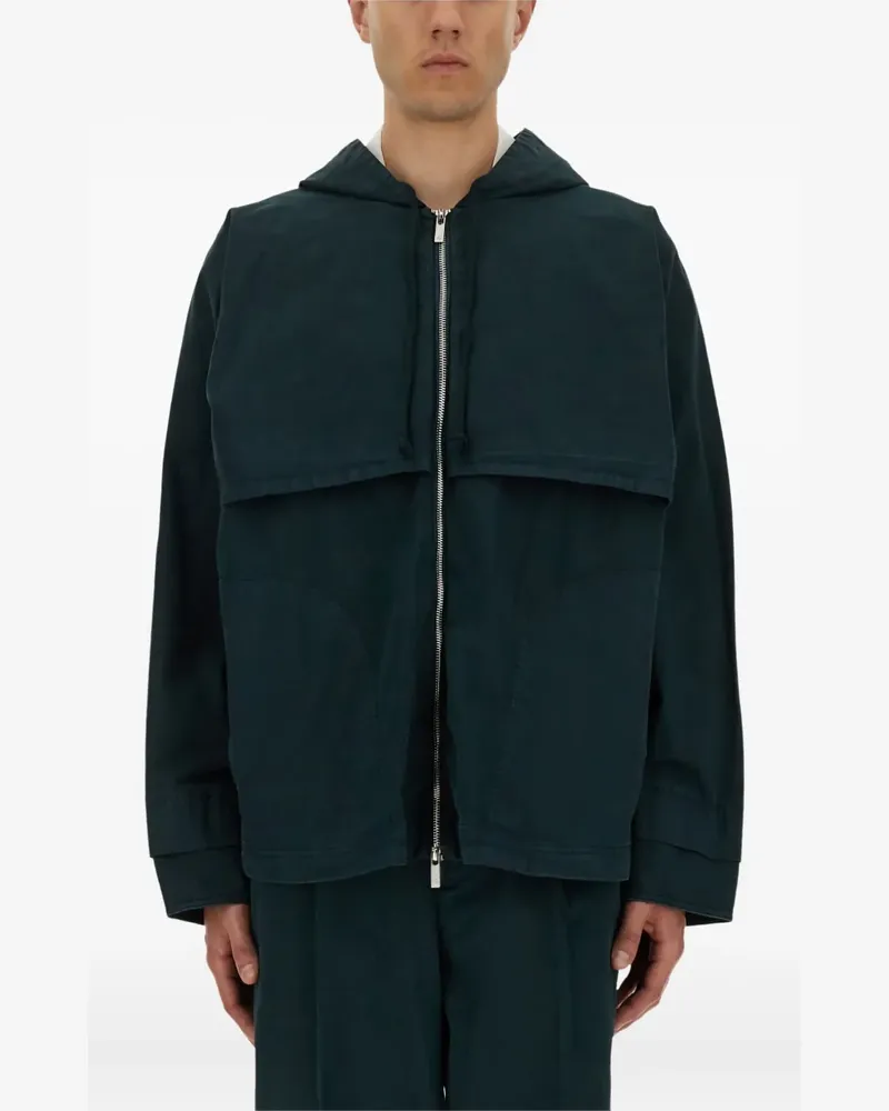 Helmut Lang hooded zip jacket - Grün Grün