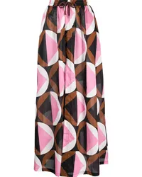 Cynthia Rowley High-Waist-Rock mit Print Rosa